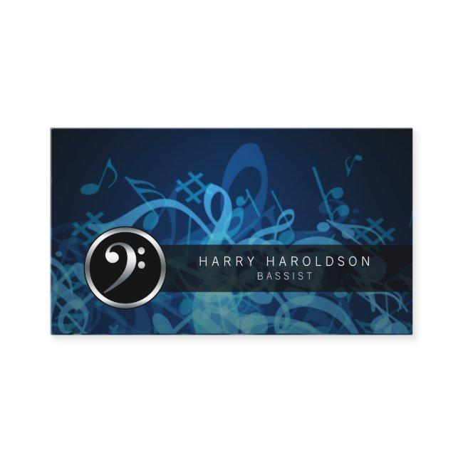 Bassist Bass Clef Bold Icon