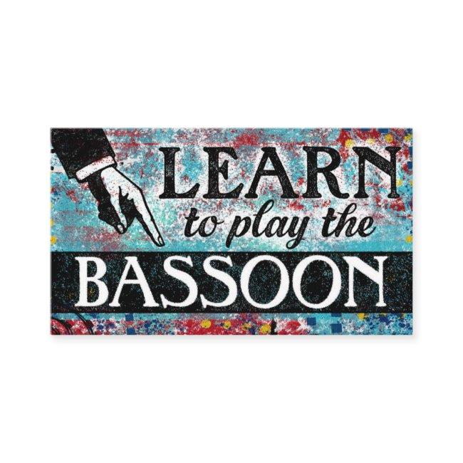 Bassoon Lessons - Blue Red