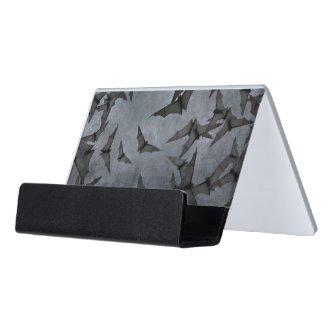 Bats In The Dark Cloudy Sky Desk  Holder