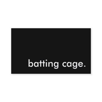 batting cage.