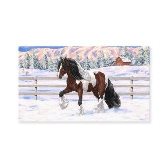 Bay Pinto Brown Skewbald Gypsy Vanner Tinker Horse