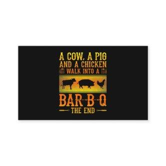 BBQ | A Cow A Pig And A Chicken Walk Into A BBQ Loyalty Card