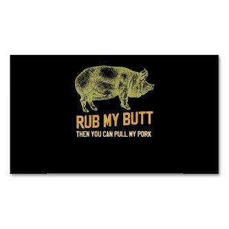 BBQ | BBQ Grill Pig Funny Pork Id Smoke That Roast  Magnet