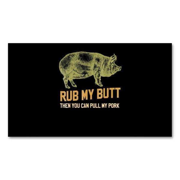 BBQ | BBQ Grill Pig Funny Pork Id Smoke That Roast  Magnet