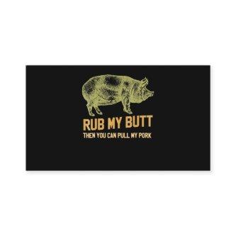 BBQ | BBQ Grill Pig Funny Pork Id Smoke That Roast Loyalty Card