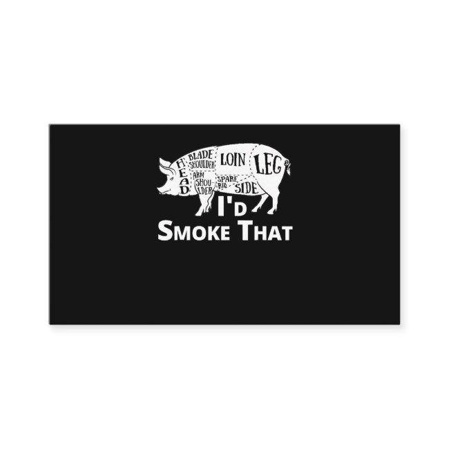 BBQ | BBQ Grill Pig Pork Id Smoke That Gift Men