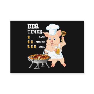BBQ | BBQ Timer Pig Grill Barbecue Beer Lover Men