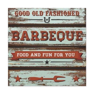 BBQ, Cookout, Pig Pickin' ! Invitation