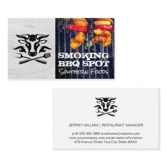 BBQ Cow Logo | Barbecue Pit