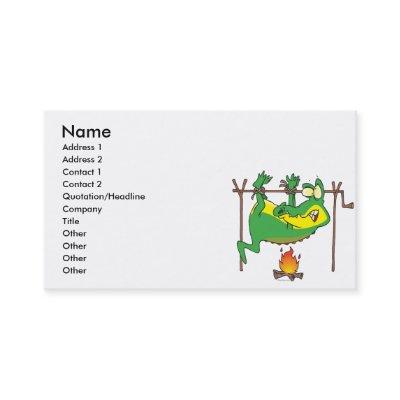 BBQ dinner funny alligator gator cartoon