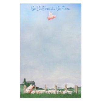 Be Different, Be Free Stationery