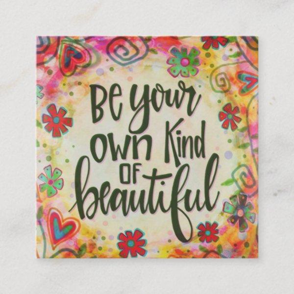 “Be Your Own Beautiful” Inspirivity Kindness Cards