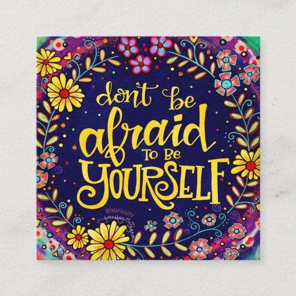 “Be Yourself” Inspirivity kindness cards