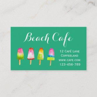 Beach cafe popsicle ice-blocks Summer
