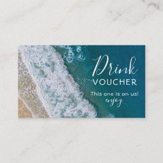 Beach Free Drink Voucher | Ocean Bar Token