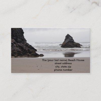 Beach House Contact Cards