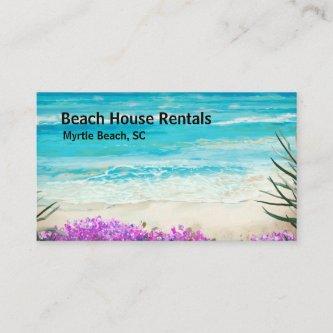 Beach House Vacation Rental Watercolor
