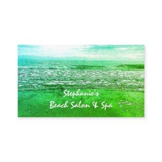 Beach Ocean Artistic Green Abstract Colorful 2024