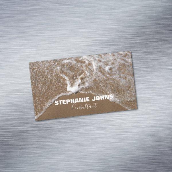 Beach Ocean Tropical Custom Name Consultant Trendy  Magnet
