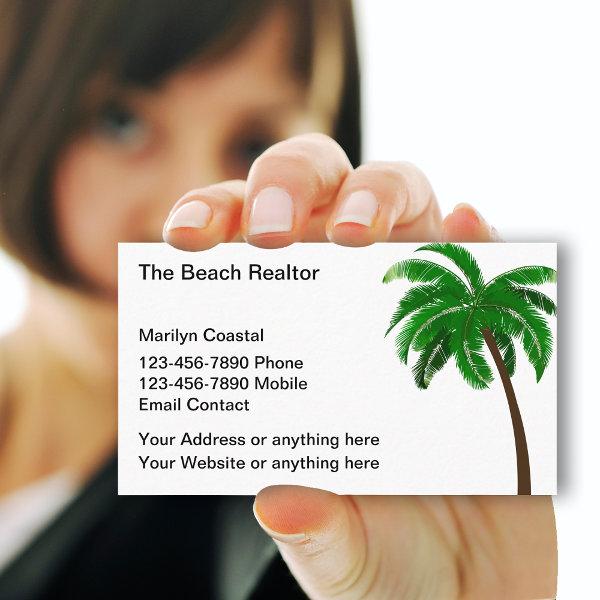 Beach Realtor Palm Tree Theme