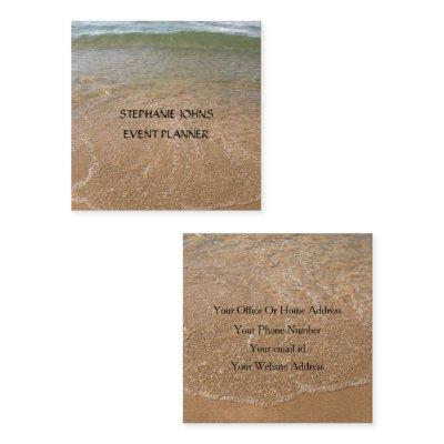 Beach Scenic Photo Event Planner Custom Text Cool Square