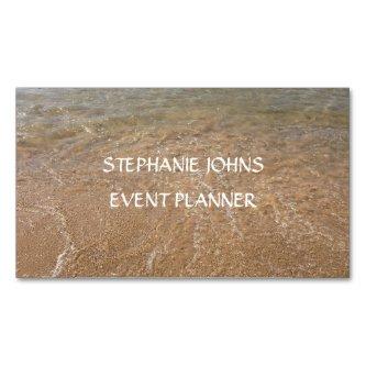 Beach Scenic Sea Photo Event Planner Custom Text   Magnet