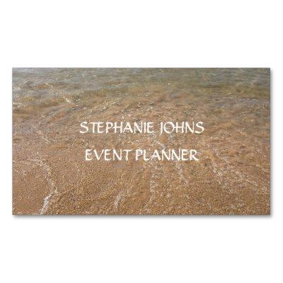 Beach Scenic Sea Photo Event Planner Custom Text   Magnet