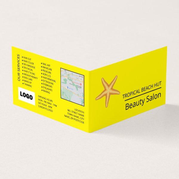 Beach Starfish, Beautician, Loyalty Card