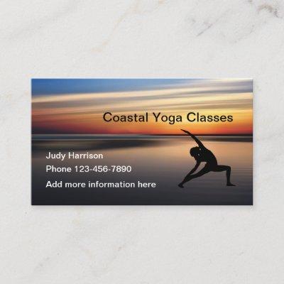 Beach Sunset Yoga Class Design