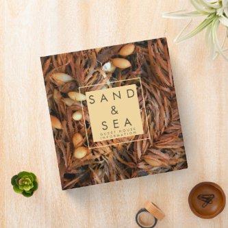 Beach Theme Guest House Information 3 Ring Binder