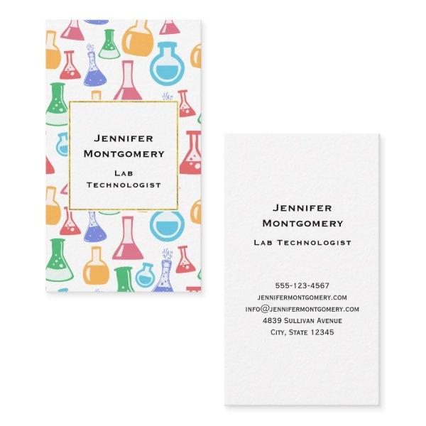 Beakers and Flasks Fun Science Pattern