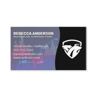 Bear Bull Logo | Stock Market Financial Graph