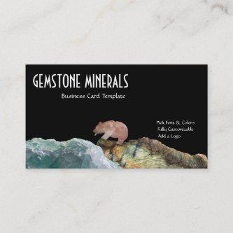Bear Fishing Ocean - Gemstone Minerals