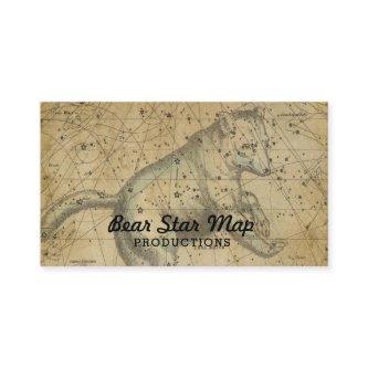 Bear Star Map Constellation Ursa Major Tan