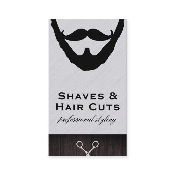 Beard and Mustache Shave and Cuts Appointment Card