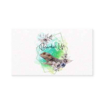Bearded Dragon Geometric Frame