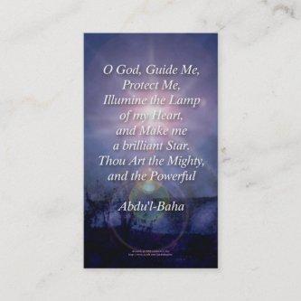 Beautiful Baha'i Prayers Profile Wallet Cards