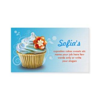 beautiful blue cupcake