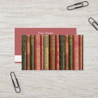 Beautiful Book Spines (Bee) Calling Card