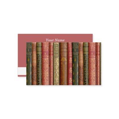 Beautiful Book Spines (Bee) Calling Card