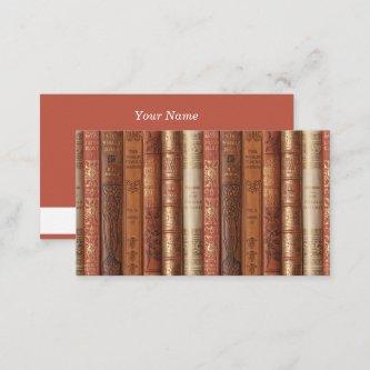 Beautiful Book Spines Calling Card
