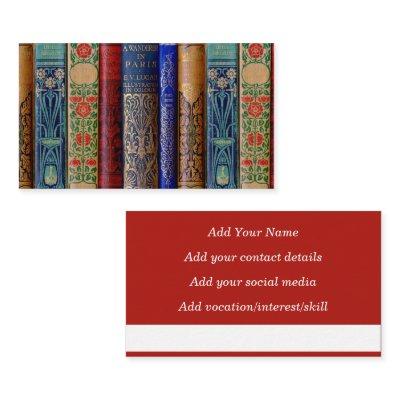 Beautiful Book Spines (Paris) Calling Card