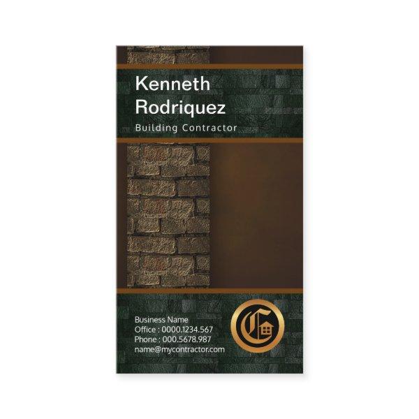 Beautiful Brown Grunge Brickwork Construction