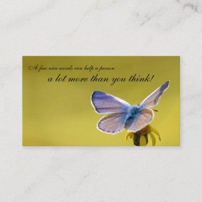 Beautiful butterfly with motivational quote