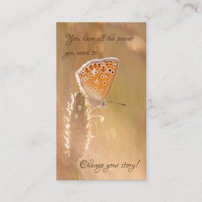 Beautiful butterfly with motivational quote