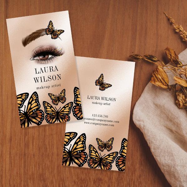 Beautiful Eye Monarch Butterfly lashes makeup