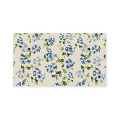 Beautiful floral seamless pattern forget-me-not bl