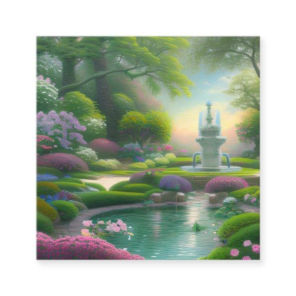Beautiful Fountain Graphic Square