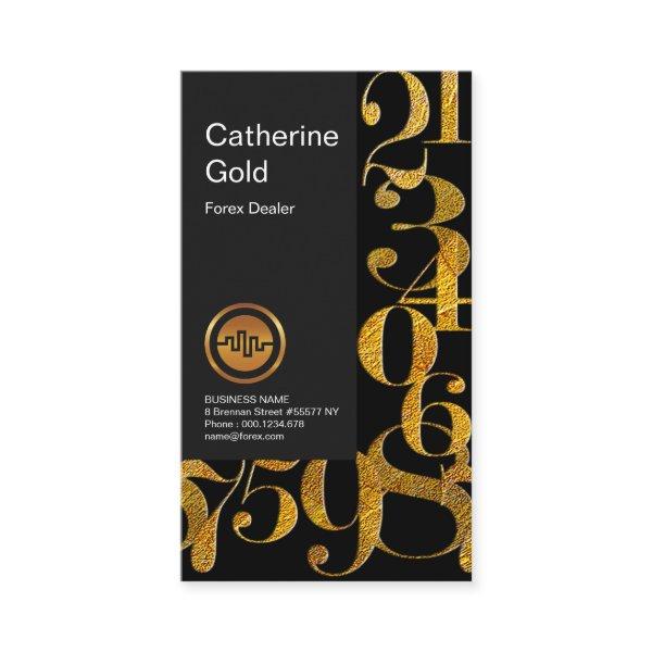 Beautiful Gold Numbers Design Forex
