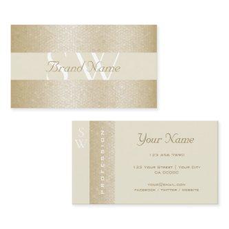 Beautiful Pearl and White with Monogram Quality